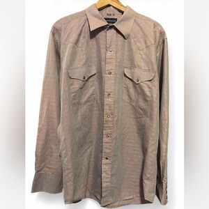 Panhandle Slim Tan Plaid Shirt